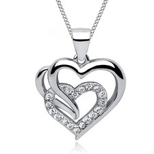 Herz Kette Anhänger 925