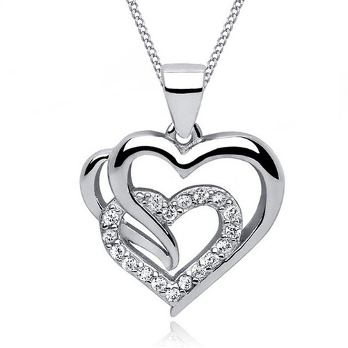 Herz kette anhänger 925 - kette,