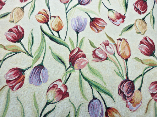 Gobelin stoff tulpen - gobelin,