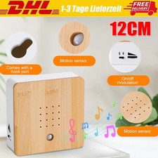 Vogelgezwitscher Soundbox Bambus mit Bewegungsmelder - Vogelgeräusche Musikbox