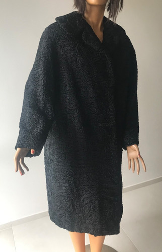 Persianer pelzmantel schwarz - pelzmantel,