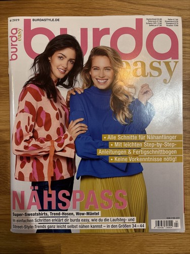 Burda easy 2019 nähspass - 4/2019,