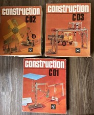 DDR Metallbaukästen Construction C01 /C02 /C03 mit Bauanleitung