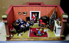 Puppenstube, Weihnachten, Weihnachtsmann Weihnachtsbaum Biegepuppen