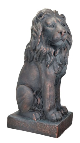 Xxl skulptur löwe schwarz - skulptur,