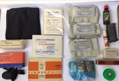 Inhalt ddr kfz sanitätskasten - ddr,