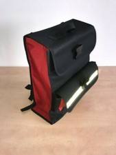 Rollstuhltasche Scootertasche groß & geräumig schwarz/rot mit Zusatztasche 