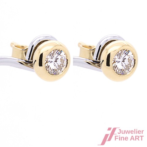 Ohrstecker 750 gelbgold - 750, mit