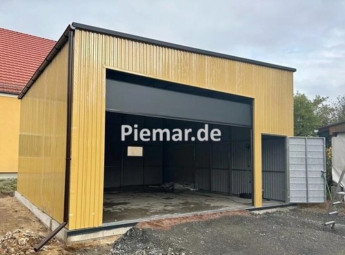 Blechgarage 7x7x4m lager halle - blechgarage,