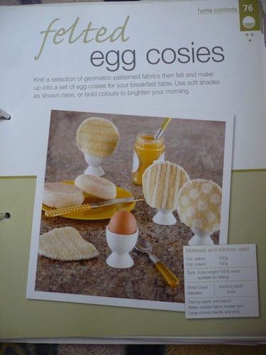 Filzte cosies - ei,