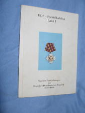 DDR-SPEZIALKATALOG Band I: Staatliche Auszeichnungen der DDR 1949-1990.