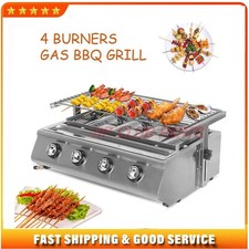 Edelstahl Brenner 4-Flammen