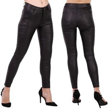 Damen Kunstleder Hose