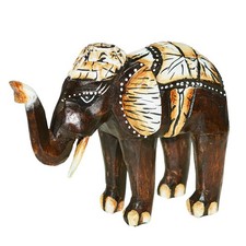 1 Holzfigur Elefant 20cm