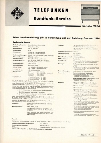Telefunken service manual - telefunken,