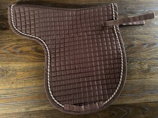 CATAGO Comfort Pferde Satteldecke Sattelunterlage Schokobraun mit Kordel -Gr. 17