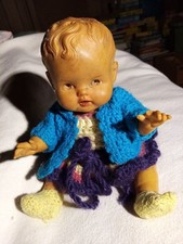 1 alte Puppe mit Kleidung 60er Jahre original Kinder Dekoration