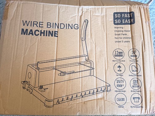 Neue drahtbindemaschine a5 - neue, a4/a5