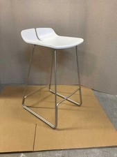 Lapalma Link Barhocker, Edelstahl - 65cm, Edelstahl, weiß lackiert - Aussteller