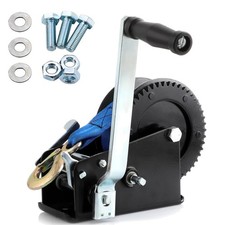 Handseilwinde 3500LBS Stahl Bremse 4:1 8:1 Bootsanhänger Wohnmobile