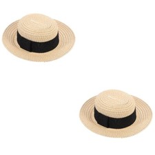 2 PCS Puppen Strohhut Kind