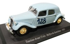 CITROEN Traction Avant 15 six Rallye de Sestrieres 1:43 metallauto Atlas diecast