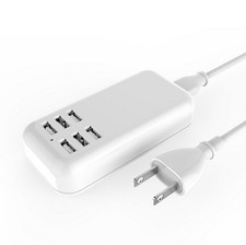 6-Port USB EU Wall Charger 20W