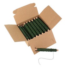 25 Rollen Wickeldraht grün Blumendraht Bindedraht a 100g 0,65mm 2,5kg