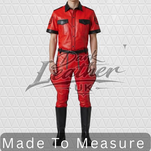 Herren echtleder rot - herren,