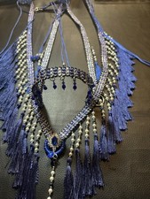 Araber Showhalfter-Set,vorführ Halfter,Pferdeschmuck,blau , Pferd. Pony, Fohlen 