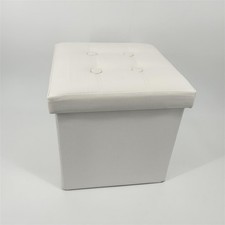 Rebecca Mobili RE4256 – Aufbewahrungs- und gepolsterter Pouf, aus Kunstleder, fa