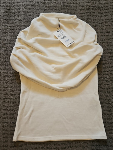 Strick bluse von zara - zara, mit