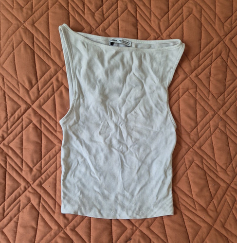 Bershka damen ripp top - ripp-top, weiß
