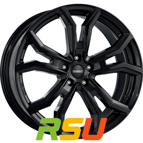 Dezent black 7x17 et45 lk5 - dezent,