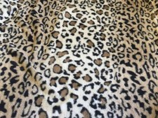 SUPER Luxus MICRO Kunstfell Stoffmaterial - LEOPARD