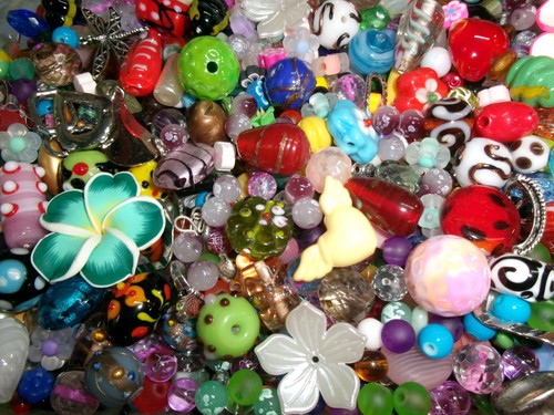 Glasperlen mix konvolut - , 2kg