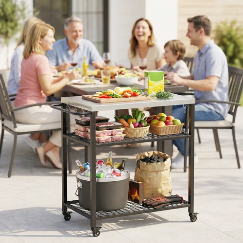 Outdoor grillwagen mit - outdoor,
