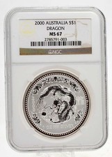 1 oz Silber Lunar 1 Drache