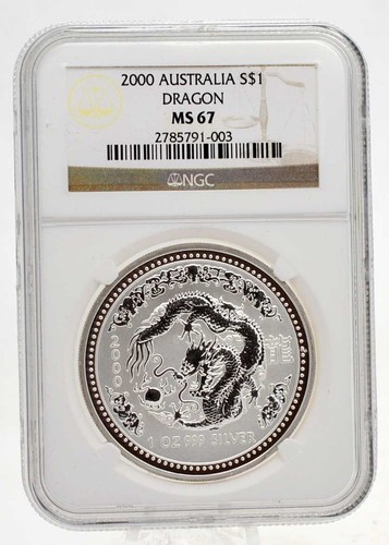 Silber lunar 1 drache - oz,