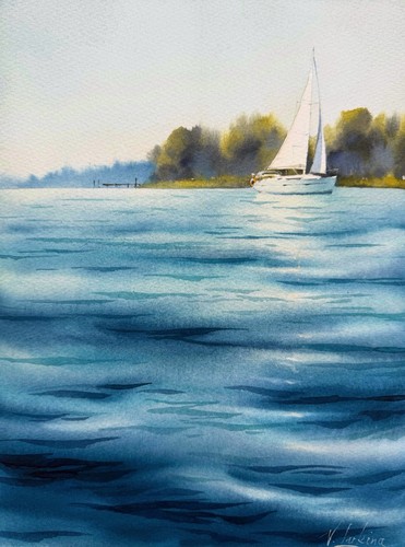 Original aquarell gemälde - original,
