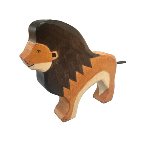 Holztiger löwe aus - aus, holz