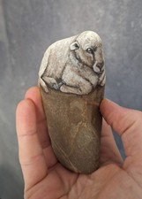 bemalter Stein/ handbemalt/ Schaf, Skulptur, Dekoration, Geschenk