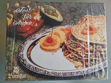 Zwei originale WMF Baroque Servierplatten Edelstahl Cromagan