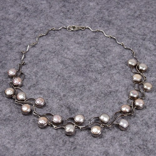 Penny pearl halskette 925er - halskette,,