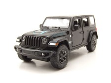Jeep Wrangler Rubicon 4xe schwarz Modellauto 1:24 Rastar
