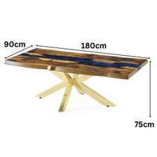 Esstisch im edlen Epoxid