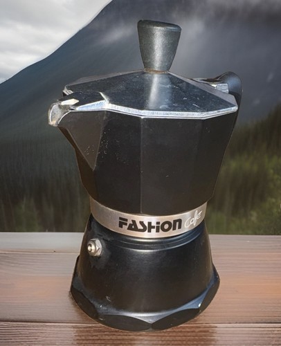 Espressokocher schwarz silber - espressokocher, schwarz/silber