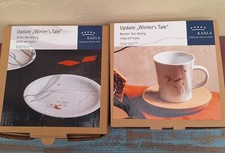 Kahla Porzellan Wintergeschirr "Winter Tale" 4 Teller + 4 Tassen in OVP