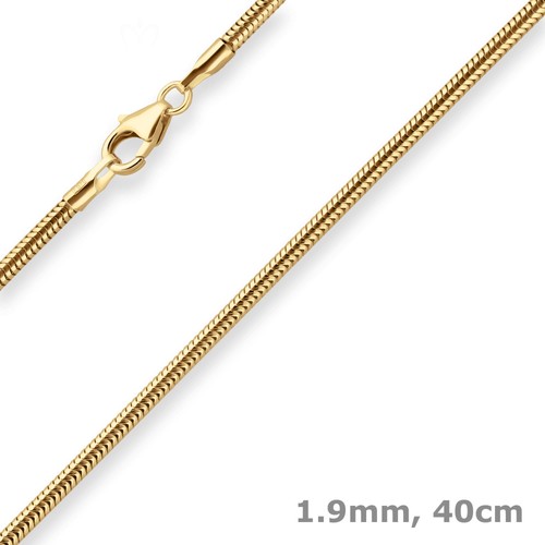 9mm schlangenkette goldkette - 1,9mm,