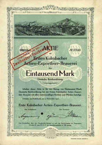 Erste kulmbacher exportbier - erste,